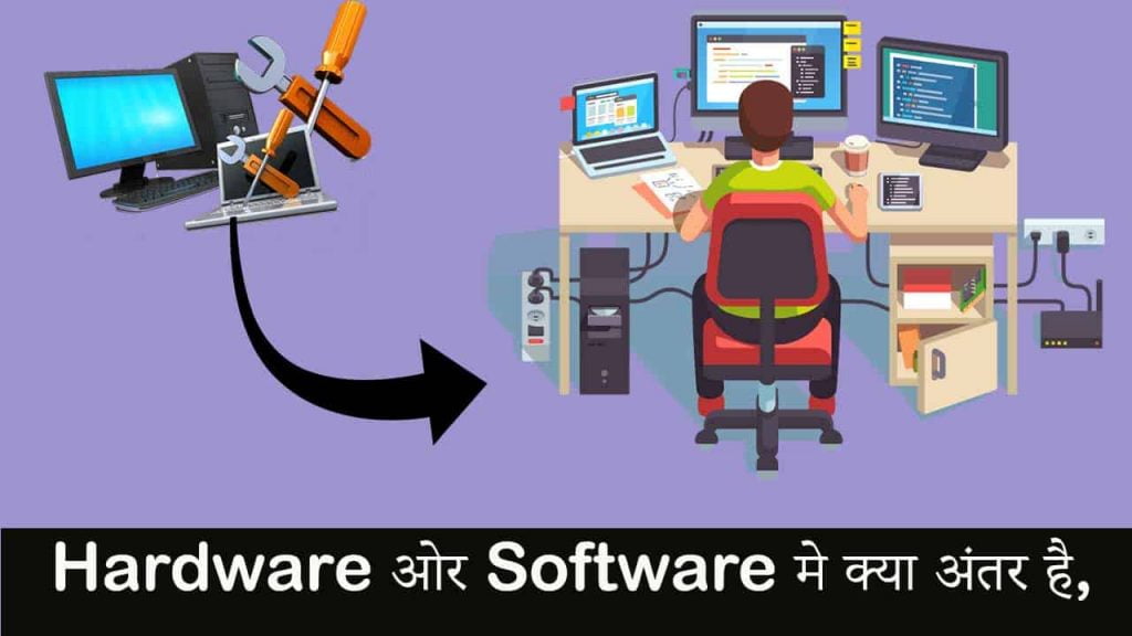 Hardware ओर Software मे क्या अंतर है?