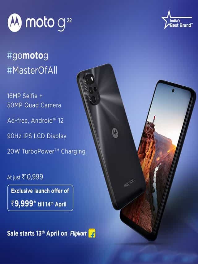 Motorola Moto G22 launching in India on April 8th – Motorola Moto G22 Best Price